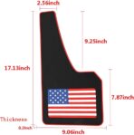 4 pcs Car Rubber Mudguard Mud Flaps Splash Guards Rubber Mudguard for Pickup SUV Sports Mud Flaps Guards Splash Front and Rear Universal (USA Flag) - Image 5