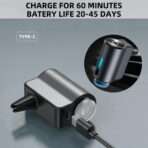 Car Air Freshener Diffuser, Smart Car Air Freshener, Car Diffuser Air Freshener with Three Adjustable Modes, Aromatizante Para Carro with 3pcs Essential Oil, Car Fresheners Long Lasting - Image 3