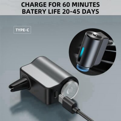 Car Air Freshener Diffuser, Smart Car Air Freshener, Car Diffuser Air Freshener with Three Adjustable Modes, Aromatizante Para Carro with 3pcs Essential Oil, Car Fresheners Long Lasting - Image 3