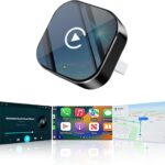 Wireless CarPlay Adapter2026 Upgraded – Suitable for Apple iPhone & Android, with Compact Size, Plug-and-Play Convenience, and Fast, Stable Connection for CarPlay & Android Applications