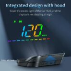 Heads Up Display M23 Color, GPS Digital Speedometer MPH for All Cars, Car Compass, Windshield Speedometer projector, Multi-function Display, Direction - Image 6