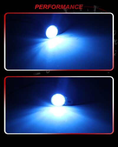 Interior Ice Blue LED Courtesy Footwell Lights Under Dashboard Floorboard Courtesy Lamps For Jeep Dodge Ram 1999-2019 - Image 4