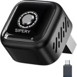 Wireless Carplay Adapter 2in1, 2026 Upgrade Wired to Wireless for CarPlay/Android Auto, WiFi 6 Mini Plug & Play, USB/Type C, Smart Button Dongle Auto-Connect for iPhone iOS 10+ Android 11+