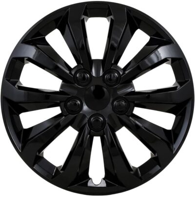 CCI Wheel Covers 106114BLK, Automotive Grade ABS, Gloss Painted/Black, 14 Inch, 10 Spoke, Universal Fit - Image 3