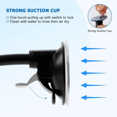 Vansky Car Phone Holder Mount, 3-in-1 Universal Cell Phone Holder Car Air Vent Holder Dashboard Mount Windshield Mount Fit for iPhone 17 16 15 14 13 Pro Max, Samsung S24 S23 LG Sony and More - Image 6