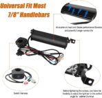 Dirt Bike Light Bar LED 60W 2500LM Motorcycle Headlight Kit Switch Universal for 7/8" Handlebars CRF110 CRF230F CRF250F TTR110 TTR110E 2008-2022 KLX110 KLX140 RM85 RMZ250 YZF450 All Years Pit Bike - Image 4