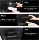 Car Armrest Support Cover, Left Side Door Armrest Cushion Pad Extender with Storage Box, Anti-Slip & Waterproof Leather Driver Left Arm Rest Storage Cover, Car Accessories (Black, Style 1) - Image 6
