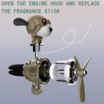 Pilot Car Air Freshener, Cute Dog Car Vent Clip Air Freshener Automotive Air Outlet Fan Diffuser, Automotive Interiors Vent Decoration (Shake Head Style - Dog) - Image 6