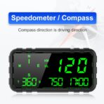 Heads Up Display for Car Digital GPS Speedometer kit MPH Odometer Automotive Compass for Dashboard HUD Fatigued Driving Alert Speeding Alarm for Trucks Golf cart All Vehicles (C3012) - Image 3