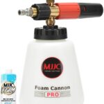 MJJC Foam Cannon Pro V2.0 (Thicker Snow Foam Technology) with 1/4 Inch Quick Connector for Pressure Washer, 40 oz Bottle (Pro V2.0 (1/4" Quick Connector) + SOAP Sample)