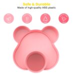 Car Seat Tray - Convert Cup Holder to a Tray for Snacks, Toys, 360 Rotatable for Kids Travel, Anywhere with Cup Holder (Pink) - Image 4