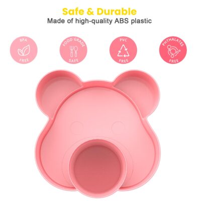 Car Seat Tray - Convert Cup Holder to a Tray for Snacks, Toys, 360 Rotatable for Kids Travel, Anywhere with Cup Holder (Pink) - Image 4