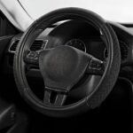 Skechers Steering Wheel Cover,Max Cushioning Leather Steering Wheel Cover Universal Fit 14" 1/2-15" Car Wheel Protector for Men Women Fit Suvs,Vans,Sedans,Car,Trucks,Black