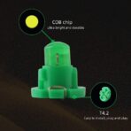 Grandview 10pcs Green T4.2 COB 1 SMD Led For Dashboard Instrument Cluster Light Car Light Bulb Side Light Indicator light Interior Panel Bulb Light 12V - Image 4