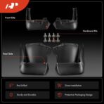 A-Premium Set of 4PCS Mud Flaps Splash Guards Mudguards Mudflaps with Hardware Accessories Compatible with Honda Accord, 2008-2012, Sedan Only, Black Color, Front and Rear (Driver & Passenger Sides) - Image 3