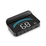 Heads Up Display for Cars M11,Universal OBD+GPS Digital Speedometer Dual System 3.5 Inches HUD with Speed,Water Temperature,Driving Mileage,Overspeed Alarm,Suitable for All Cars