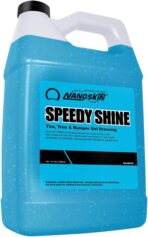 Nanoskin SPEEDY SHINE Exterior Tire & Trim Gel 1 Gallon - Restores and Conditions Faded Tires, Trim, Bumpers and Rubber for Car Detailing | Safe for Cars, Trucks, SUVs, Motorcycles, RVs & More, 128 Fl Oz (Pack of 1)