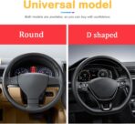 Bling Car Steering Wheel Cover, 15 Inch Rhinestones Soft Leather Elastic Steering Wheel Protector, Sparkly Crystal Diamond for Women Girls, Car Interior Accessories for Most Cars (Pink) - Image 7