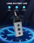 1Mii Bluetooth 5.4 Receiver for Car, 3.5mm Jack AUX Bluetooth Car Adapter, Wireless Audio Receiver for Home Stereo with Volume Control, Hands-Free Clear Call, 16H Battery Life (RX Only) - Image 6