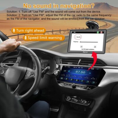 GPS Navigator for Car 7 inch Touch Screen Voice Prompts Turn Direction Speed Limit Warning Free Update Map - Image 5
