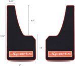 4 Pcs Reflective Soft Rubber Splash Guards - Universal Vehicle Mud Flaps - Sports Car Safety Warning - Image 4
