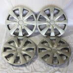 Upgrade Your Auto Set of Four 15' Silver Hubcap Wheel Covers for Toyota Corolla 2009-2013 (Push-on) - Image 4
