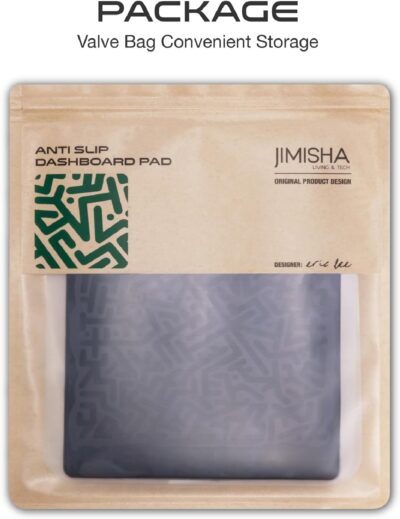 Car Dashboard Non Slip Mat, JIMISHA Anti Slip Pad, Anti Slide Sticky Dash Pad, Multifunctional Fixate Gripping Gel Pad for Radar Detector, Cell Phone, Keys, Glass, GPS, Coins 6.3x5.1 inch (2 Pack) - Image 9