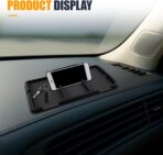 YoRise Car Dashboard Mat, Anti-Slip Strong Gripping Automotive Center Console Tray, Multifunctional Vehicle Interior Storage Holder Pad for Key, GPS, Sunglass, Smartphone(Ordinary) - Image 6
