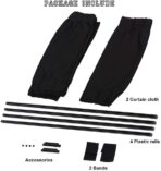 2 Pack Car Curtains Window Shades UV Protection Auto Privacy Shade Valances for Side Window Universal Windshield Sunshade Van Curtain Mesh Screen Blocks Heat Sun Shield Keeps Vehicle SUV Cool - Image 5