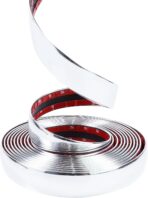 16FT Automotive Chrome Trim Molding 1"(25mm) Heavy Duty Chrome Car Moldings Trim UV Protected Scratch-Proof for Truck RV SUV Side Door Window Bumper, Self Adhesive - Image 4