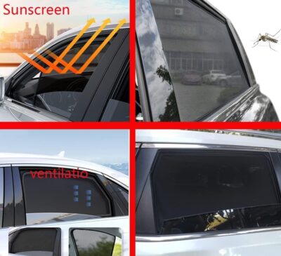 Car Sun Shade Side Window Shade for Tiggo 7 2020-2024 Baby UV Protection Magnetic Curtain Sunshade Auto Accessories Foldable(Front+Rear 4pcs) - Image 5