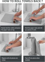 Fantasticlean Microfiber Cleaning Cloth Roll -60 Pack, Tear Away Microfiber Towels, 12" x 12", Reusable, Washable, Scratch Free, Ultra Absorbent for All-Around Cleaning Supplies (Grey & DimGrey) - Image 8