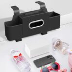 Car Back Seat Organizer with 1 Pack of 80 Tissues, Car Seat Back Tissue Box, and Storage Hook, Multi-Functional Organizer for Phone, Drinks, Handbag, Garbage Bags, Fits Most Car Models - Image 7