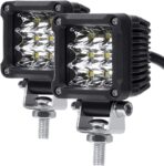 Motorcycle Fog Lights, 2'' Inch 27W Spot Mini Cube Work Driving Pod Lights for Offroad Trucks ATV UTV SUV 4x4 Pick Up Car Boat