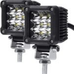 Motorcycle Fog Lights, 2'' Inch 27W Spot Mini Cube Work Driving Pod Lights for Offroad Trucks ATV UTV SUV 4x4 Pick Up Car Boat