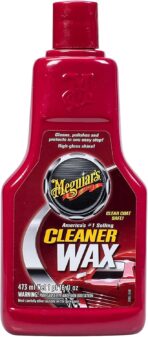 Meguiar's Cleaner Wax - Liquid Car Wax, Cleans, Polishes and Protects Your Vehicle - Easy to Use, Long-lasting Shine - 16 Oz