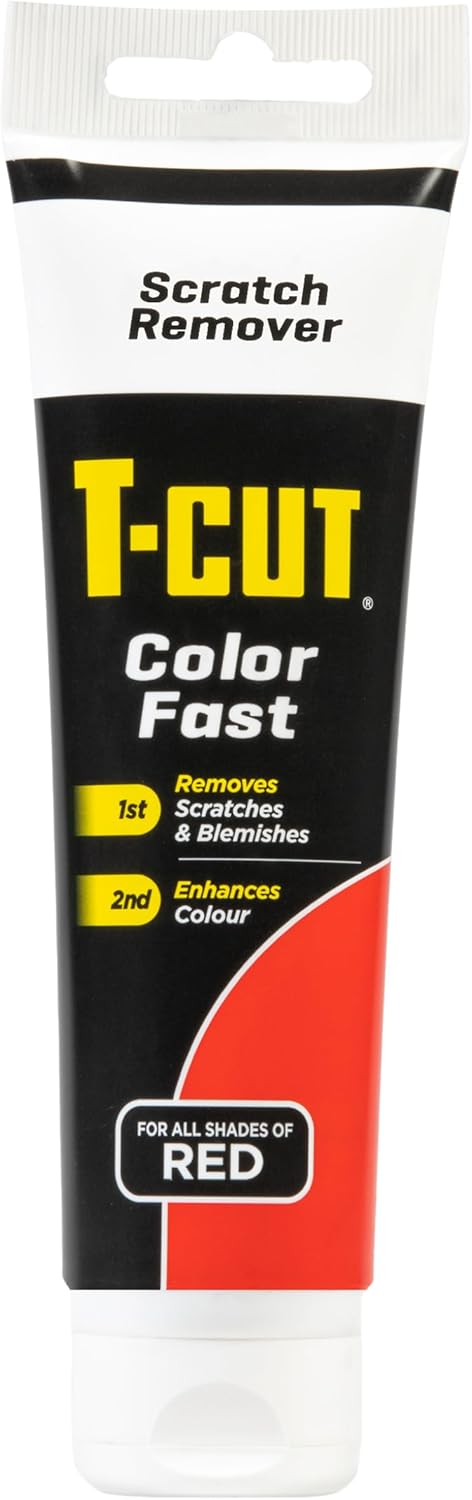 61jVUZVvG9L._AC_SL1500_.jpg T-Cut Color Fast Red Scratch Remover, 5.3 Oz - Image 1