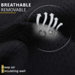 Car Seat Headrest Neck Rest Cushion, Car Seat Neck Pillow 100% Pure Memory Foam Neck Pillow with Breathable Removable Cover, Comfortable Ergonomic & Neck Pain Relief（14.17x11.8x3.9 in） (1 Pack, Black) - Image 7