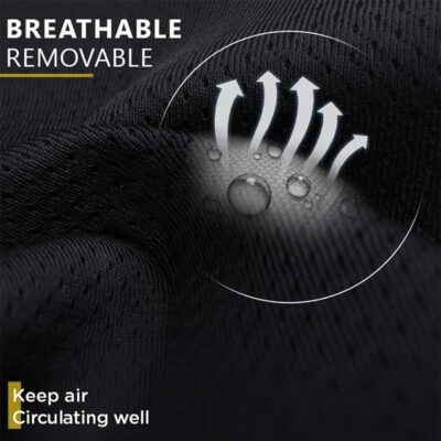 Car Seat Headrest Neck Rest Cushion, Car Seat Neck Pillow 100% Pure Memory Foam Neck Pillow with Breathable Removable Cover, Comfortable Ergonomic & Neck Pain Relief（14.17x11.8x3.9 in） (1 Pack, Black) - Image 7