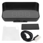 Car Head Up Projector High Definition OBD HUD Windshield Projector Overspeed Security Alarm for Vehicles Complying with OBDII Standards