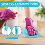 Orighty Microfiber Cleaning Cloth, 24 Pack Highly Absorbent Cleaning Rags, Household Cleaning Supplies, Reusable Lint Free Cloths Microfiber Rag for House, Kitchen, Car Care, 12x11 inch - Image 3