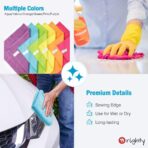 Orighty Microfiber Cleaning Cloth Pack of 24, Microfiber Towels for Cars, Highly Absorbent Car Cleaning Supplies, Lint Free Cloths Clean Rags for Car Care, House, Kitchen, 12x11 inch, Multicolor - Image 5