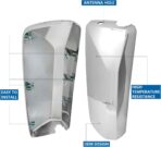 Chrome Door Mirror Covers Pair Set Compatible for Volvo VNL VNM Trucks 2004-2017, Left Driver and Right Passenger Side for Volvo Mirror Cover - Image 4