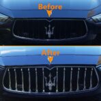 Front Grill Chrome Trim Compatible with Maserati Ghibli 2013 2014 2015 2016 2017 Parts Accessories Front Grille Decorative Garnish Trim Cover Car Styling 12PCS - Image 3