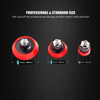 Car Foam Drill Polishing Pad Kit, 44Pcs 1inch 2inch 3inch Detail Polishing Buffing Pad Mix Size Car Detailing Kit with 5/8-11 Thread Backing pad & Adapters for Buffer Polisher Polishing, Buffing - Image 4