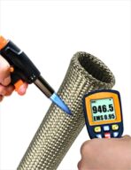 Heat Shield Sleeve Fuel Line Heat Shield Auto Hose Spark Plug Wire Cover Protectors Boots Roll 2500 Degree for Car&Auto Wire Loom Brake Cable (1" IDX10', Titanium) - Image 2