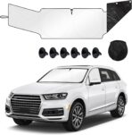 Sun Shade- Front and Side Car Windshield Sun Shade Front and Side Window Protector Block Sun Heat Visor Protection Cover Vehicle Interior Accessories Sunshades Prevent Prying and Protect Privacy