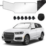 Sun Shade- Front and Side Car Windshield Sun Shade Front and Side Window Protector Block Sun Heat Visor Protection Cover Vehicle Interior Accessories Sunshades Prevent Prying and Protect Privacy
