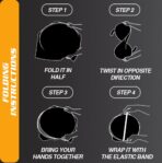 Magnelex Tesla Windshield Sun Shade (Model 3/Y), Reflective Polyester Blocks Heat & Sun, Foldable Car Window Sun Blocker, Mirror Cut-Out, Fade-Resistant Sunshade, Tesla 3 Accessories - Image 6