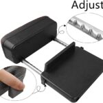 Armrest Support Elbow Rest Pad Extender, Armrest Wrist Rest Box, Console Storage Organizer, Universal Compatible with Most Cars Models Black Line